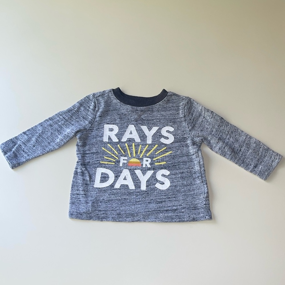 Old Navy Kids Rays for Days Long Sleeve Top in Heather Gray